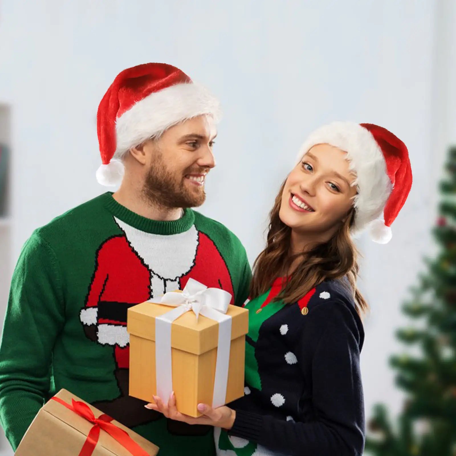 MerryLight Plush Santa Cap